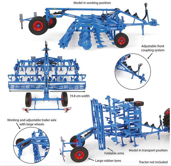 Lemken Smaragd 9/600K Semi Mounted Field Cultivator - 1:32